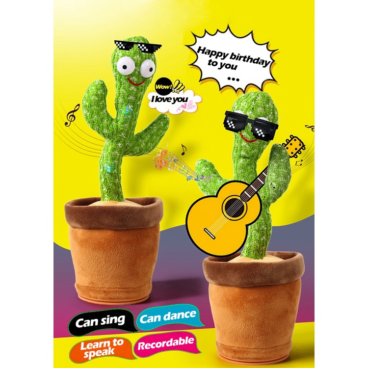 Cacto Dançante E Falante Infantil Original - Cactus Happy