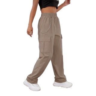 Calça Cargo Reta Feminina – Traxart