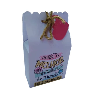 50 Caixinha embalagem dia das mães lembrança dia das mães embalagem em Oferta na Shopee