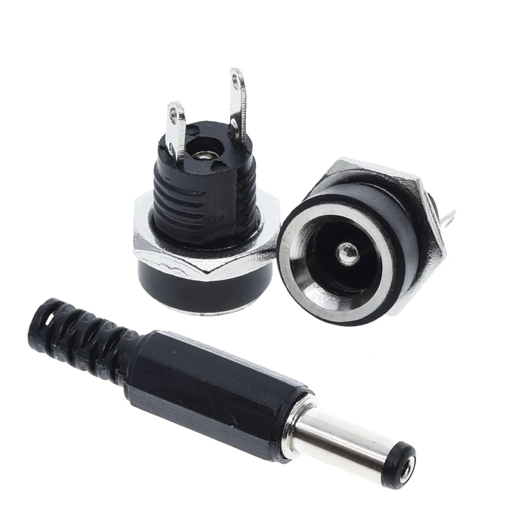 Conector Plug Jack Dc-022B par | Shopee Brasil