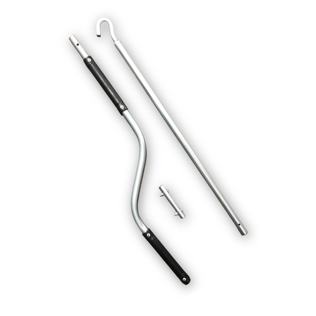 Toldos Articulado Cortina e Retrátil Manivela Haste Gancho Varão Galvanizada para Acionar