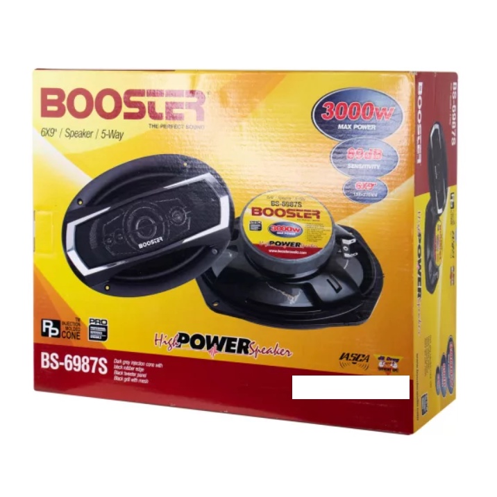 01 PAR de Alto Falantes Booster Bs-6987s - 6x9 - 3000watts PMPO de