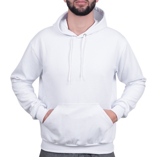 Moletom Unisex Bolso Canguru com Capus Prime Sem Estampa Liso Promoção