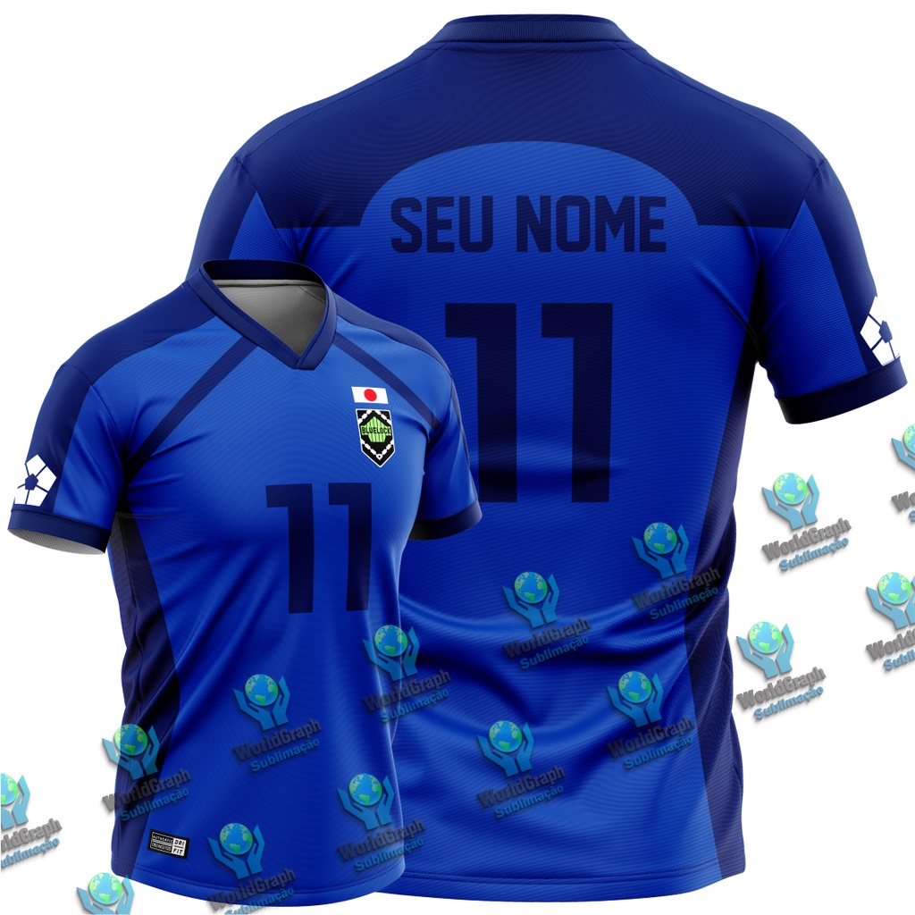 Camiseta BLUE LOCK Azul | Shopee Brasil