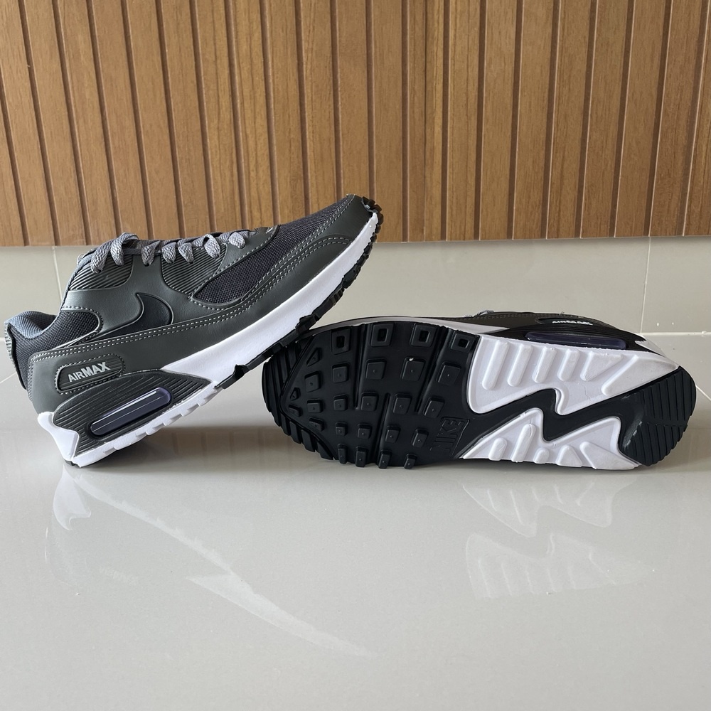 Tênis Nike Air Max 90 Feminino Masculino Preto Branco Oferta