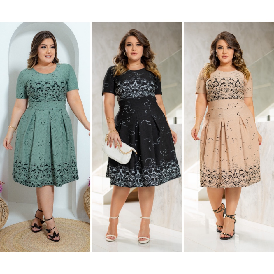 VESTIDO GODÊ JACQUARD PREMIUM CORES MARAVILHOSAS