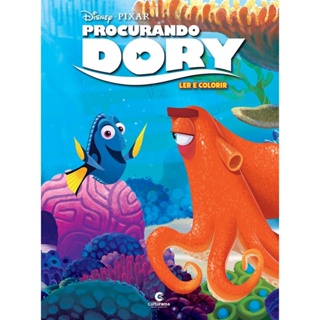 Livro Gigante Procurando Dory Ler e Colorir Disney Procurando Nemo
