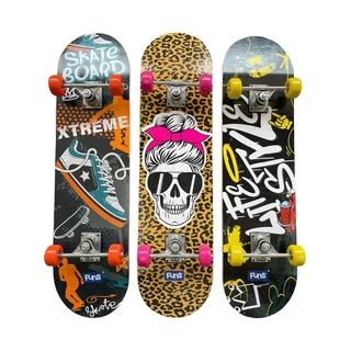 Skate Semi Profissional Montado Juvenil Radical até 50kg