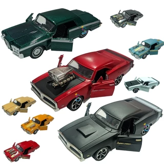 Carrinho de Metal Opala Dodge Charger Ferro Clássico Antigo Miniatura Lincoln
