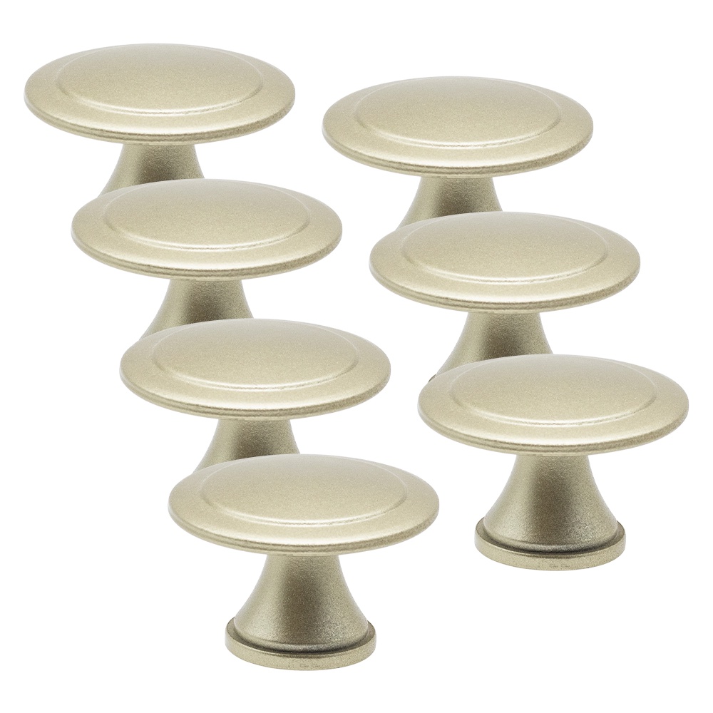 Puxador Colonial De Gaveta Porta Movel Rose Dourado - 7 Pcs