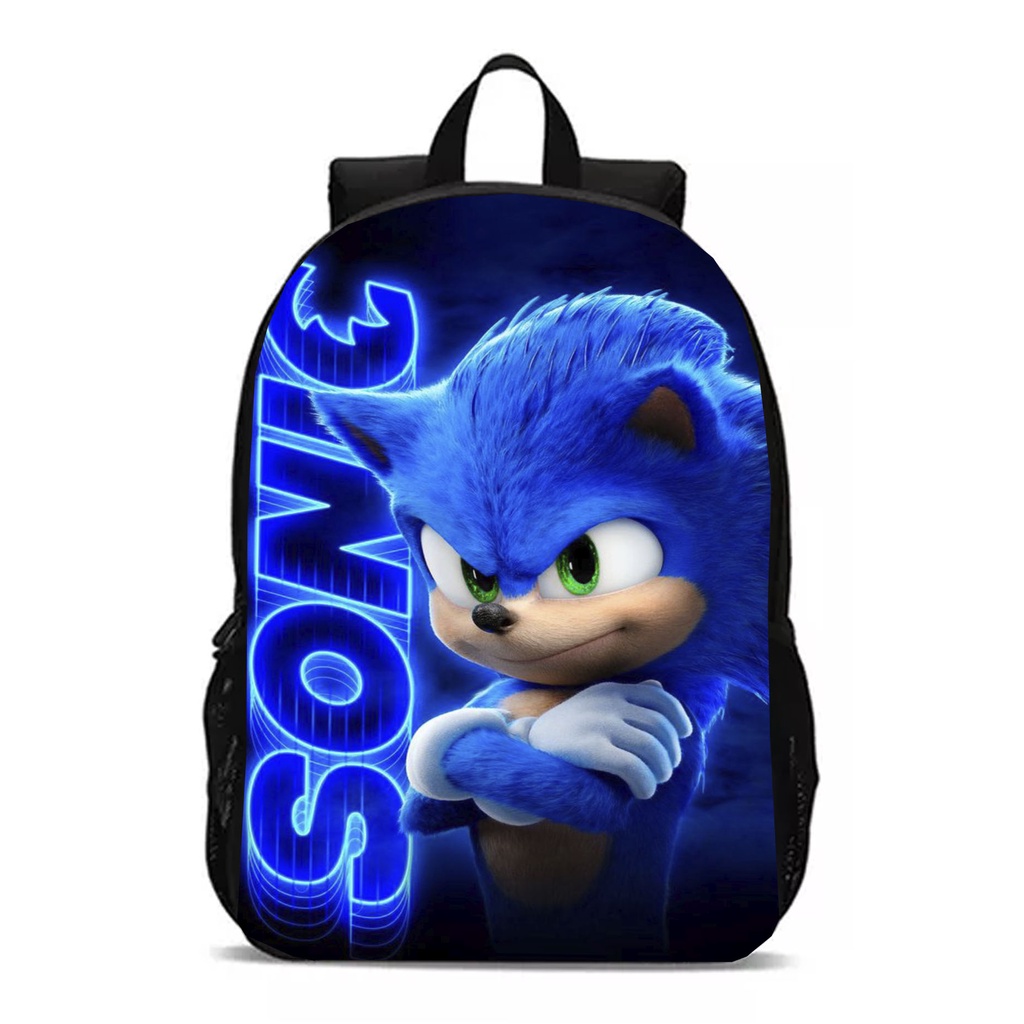 Mochila Sonic Menino Ouriço Jogo Filme Infantil Escolar Top