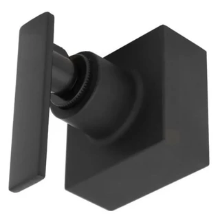 Acabamento Banheiro De Metal Preto Para Registro Com Alavanca Para Deca