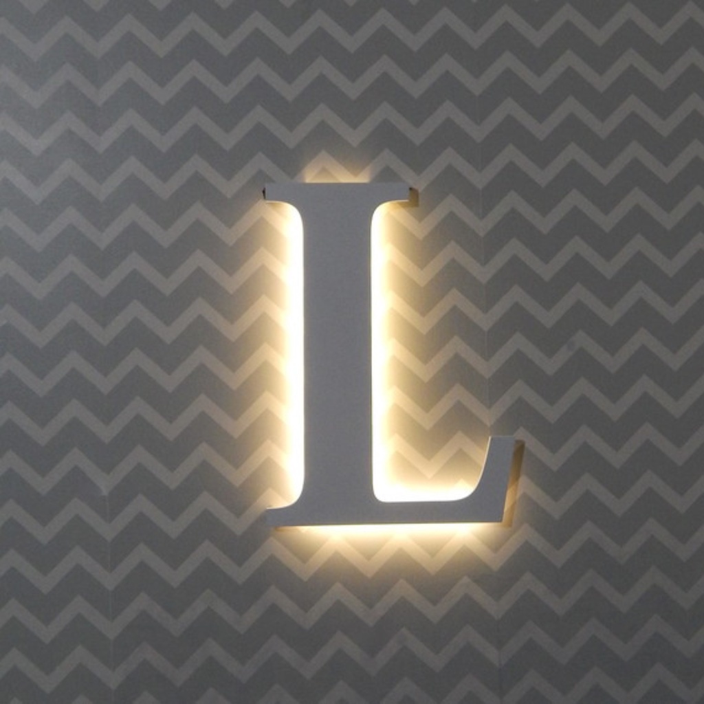 Letra Luminosa / Letra Abajur / Luminária Letra / Decoração Com LED