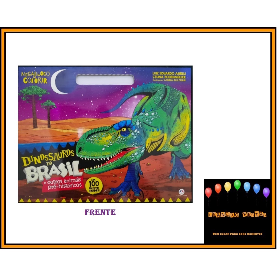 Livro Blocão de colorir Dinossauros incríveis - Ciranda Cultural