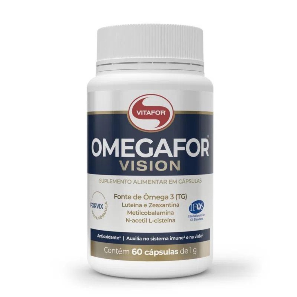 Omegafor Vision 60 Cápsulas Vitafor Omega3 E Vitaminas Original
