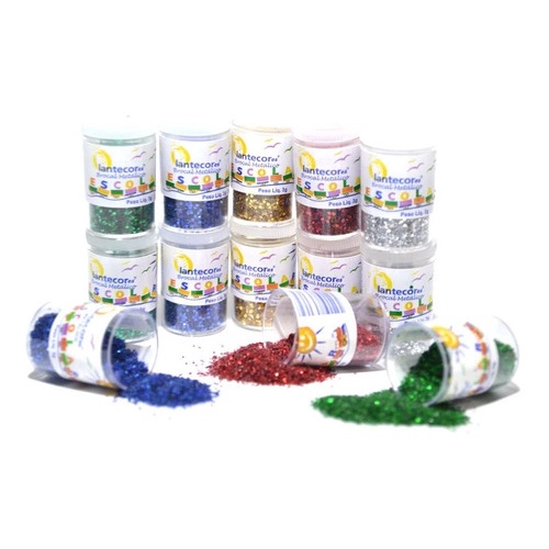 Kit C/12 Potes Glitter 3g Cada Cores Sortidas