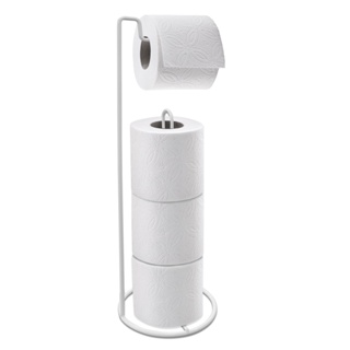 Suporte de Papel Higiênico para Banheiro e Lavanderia Porta Papeleira Chão Branco Organização Luxo PROMOCAO ENVIO IMEDIATO