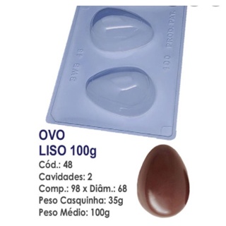FORMA OVO PASCOA 100GR BWB