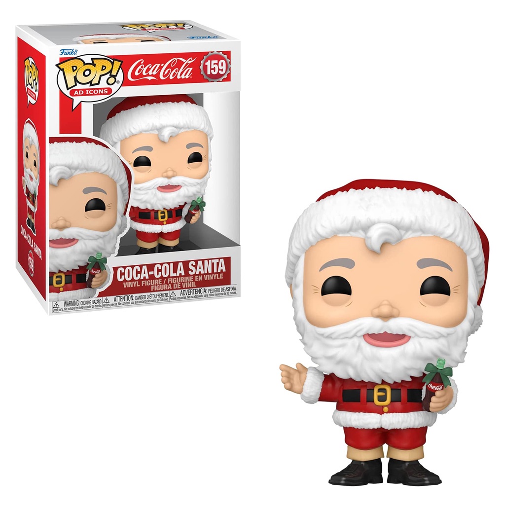 FUNKO POP AD ICONS COCA-COLA - COCA-COLA SANTA 159 NOVO ORIGINAL