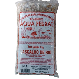 Substrato cascalho de Rio AquaPedra 1kg n-1