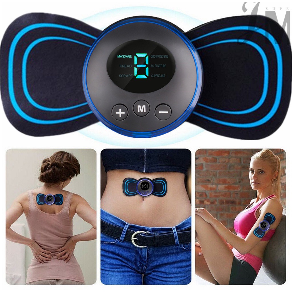 MINI MASSAGEADOR MUSCULAR PORTÁTIL ELÉTRICO DOR PESCOÇO COLUNA