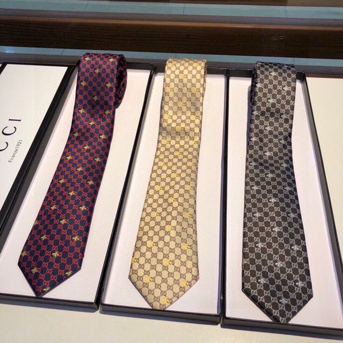 Gucci Gravata De Seda Versão Estreita Caixa De Presente Britânica Trabalho De Casamento Original