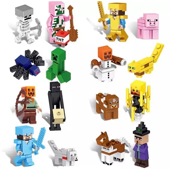 Lego minecraft bonecos