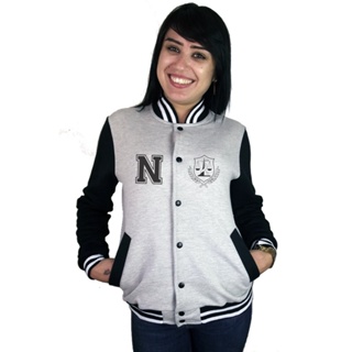 Blusa de sale frio college feminina
