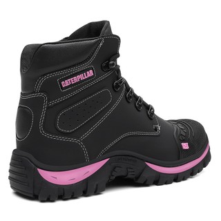 Bota de Segurança Feminina Caterpillar Confortável Com Biqueira PVC ...