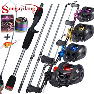 【 Max 5kg 】 Sougayilang Conjunto De Pesca Muti-Secções 170cm Com Relação De Engrenagem 7.2 : 1 Carretel De Isca Novo Elegante Para A Portátil