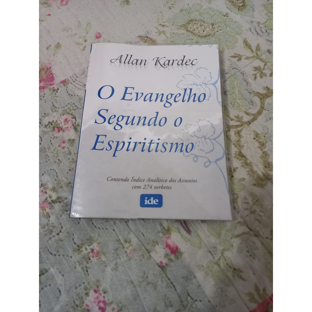 Livro - O Evangelho Segundo O Espiritismo - Allan Kardec (capa ...