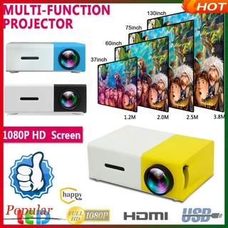 YG300 Mini Projetor LED 1080P Full HD Com Suporte HDMI USB AV TF PS4 Portátil Home Media Player 3d Cinema Theater