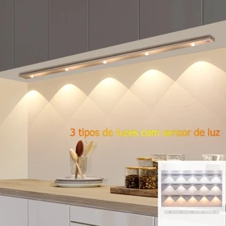3 Tipos De Luzes 60CM Luz De Indução ultra-Fina/sensor Inteligente Carregamento USB Armário De Vinho