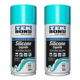 Kit 2 Silicone Lubrificante Spray Líquido Tek Bond 300ml