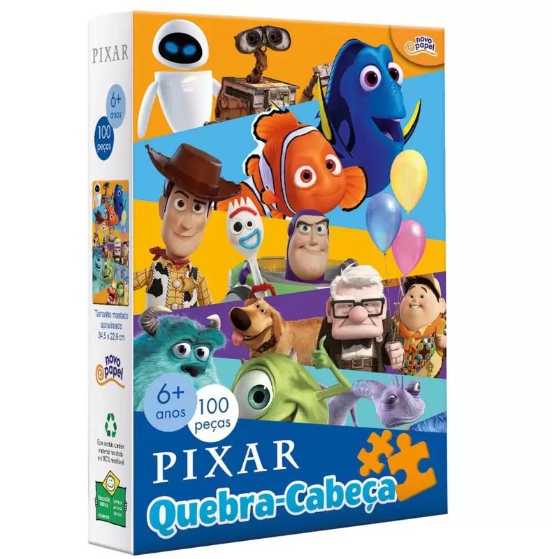 Quebra-cabeça 500 Peças Pixar Game Office - Disney 100 Anos