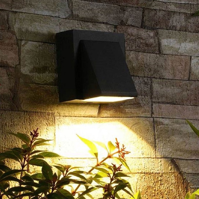 Luminária de parede MEGA FORTE ILUMINAÇÃO MF104 cor preto