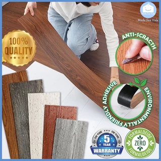 36 pc Piso Painel Revestimento Vinílico Adesivo Lavável Madeira 91,4x15,2cm