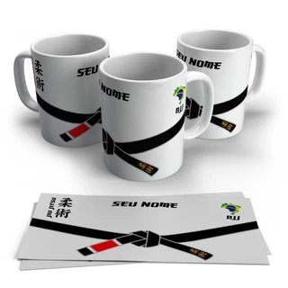Caneca Jiu Jitsu Personalizada com Nome Porcelana