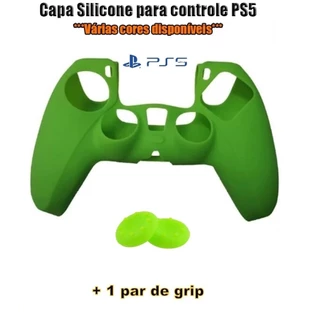 Capa Case De Silicone Controle Ps5 Dualsense - Verde