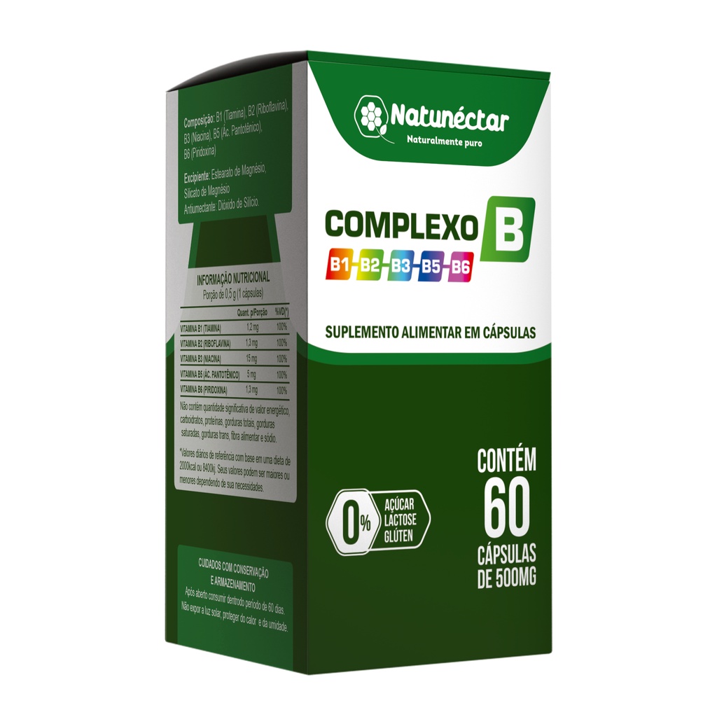 Complexo B 60 Capsulas - Natunéctar | Shopee Brasil