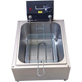 Fritadeira Elétrica 1 cuba de 6 litros Profissional em Aço Inox