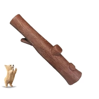 Brinquedo Mordedor Galho de Borracha Maciço Cachorros Tamanho G Furacão Pet