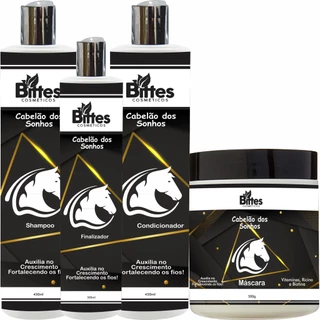 kit crescimento Capilar rápido Bittes Cosméticos Cabelão dos Sonhos nutrição completa