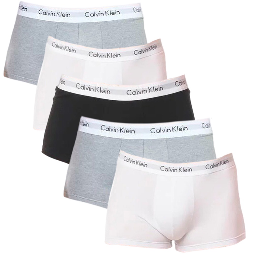 Kit 5 Cueca Box Boxer Marca Sortidas Lisa Em Microfibra Lisa Adulto ...