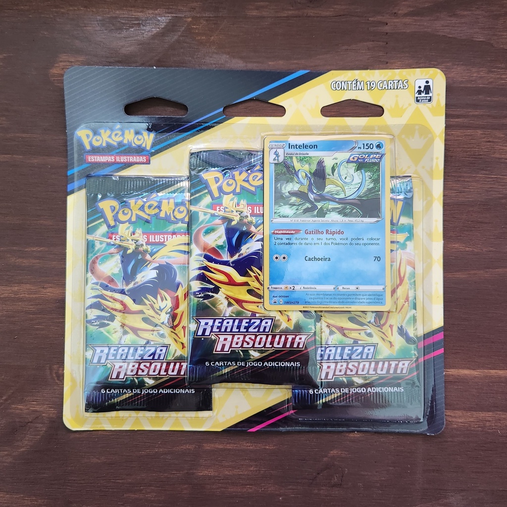 UNBOXING POKEMON TCG – BLISTER TRIPLO REALEZA ABSOLUTA – INTELEON 