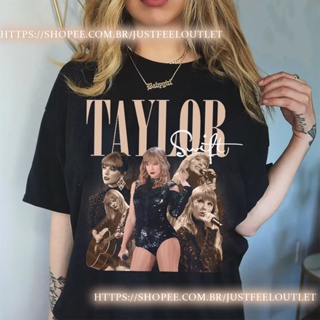Camiseta T-shirt Unissex Algodão Taylor Swift Eras 90
