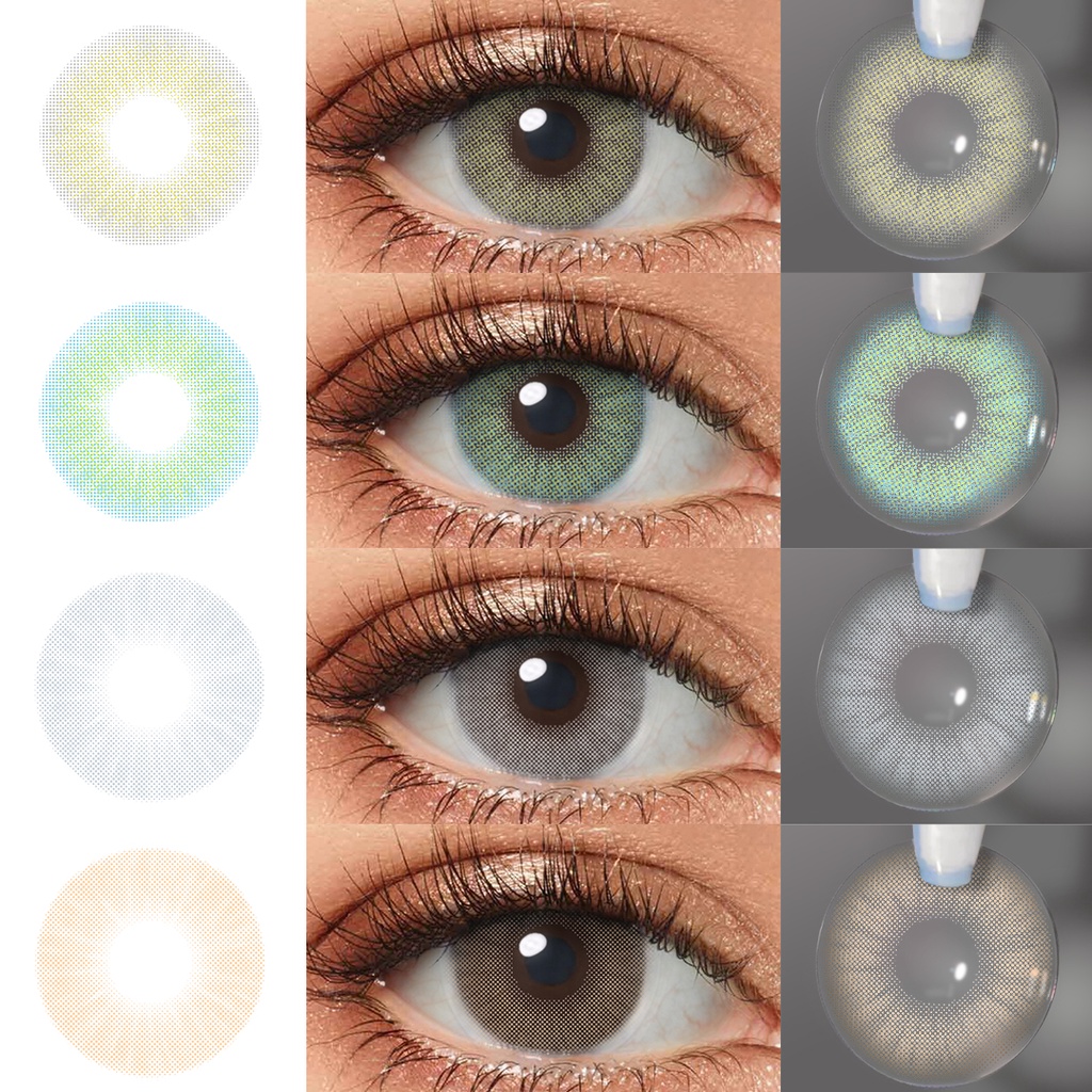 Magister HIDROCOR Lente De Contato/Olhos Naturais/Maquiagem 2pçs/Lentes Anuals 14.0mm