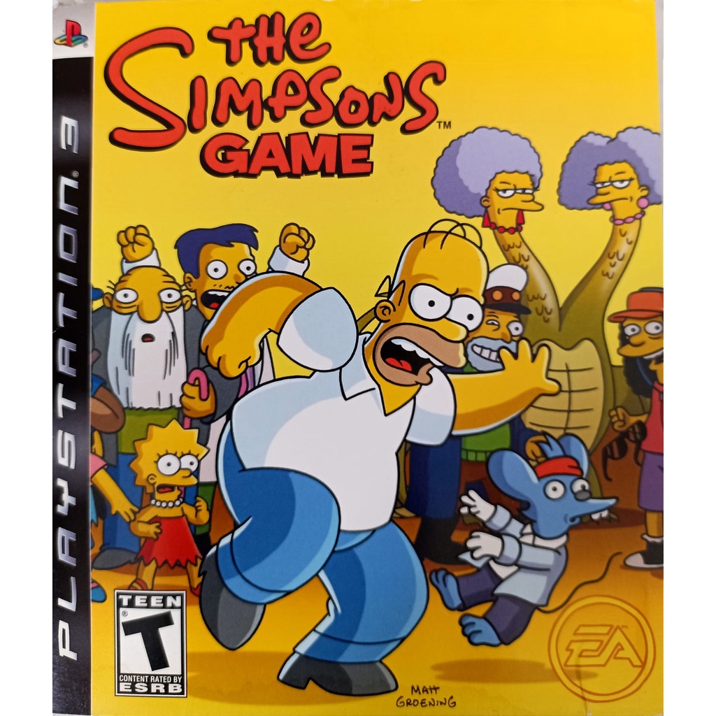 The Simpsons Game PS3 - Mídia Física - JOGO RARO