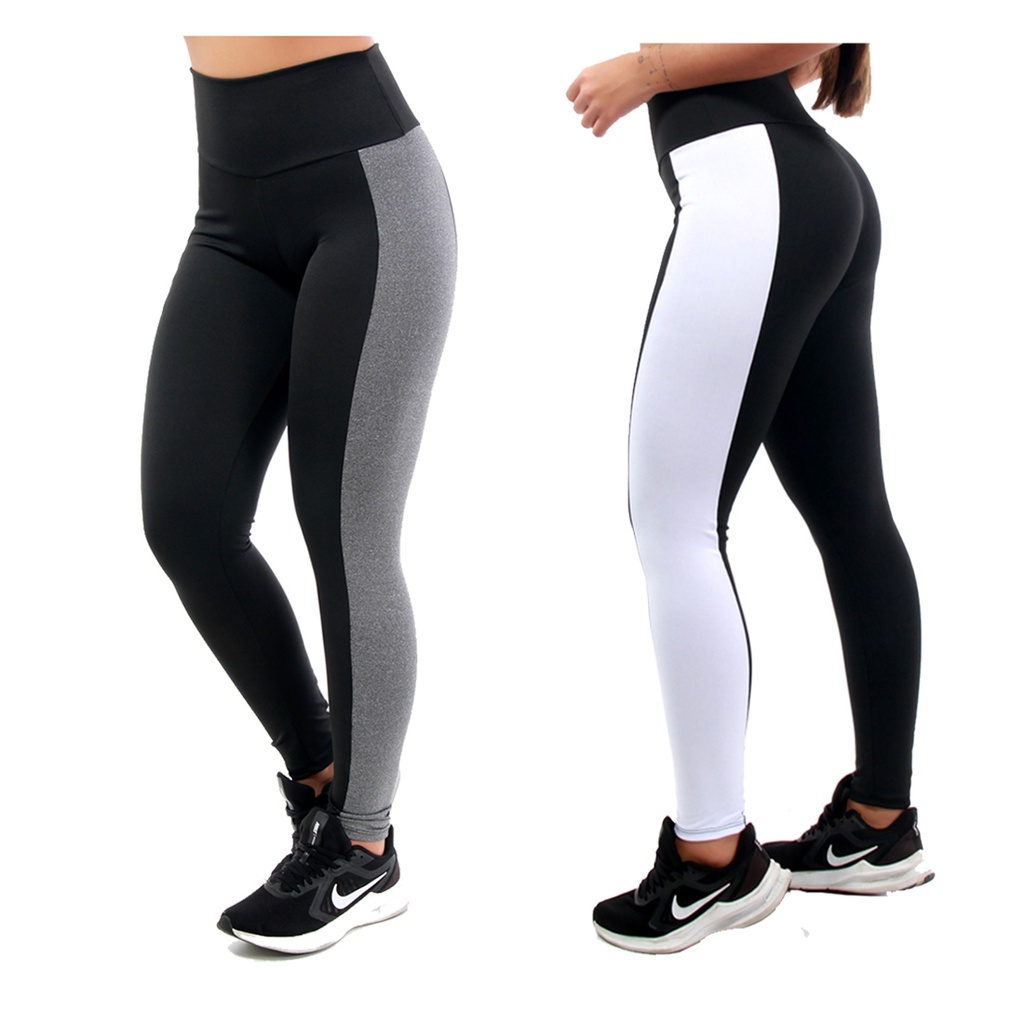 calça legging fitness faixa lateral em Promoção na Shopee Brasil 2024