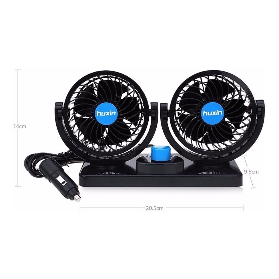 Ventilador Portátil Automotivo Carro 12v